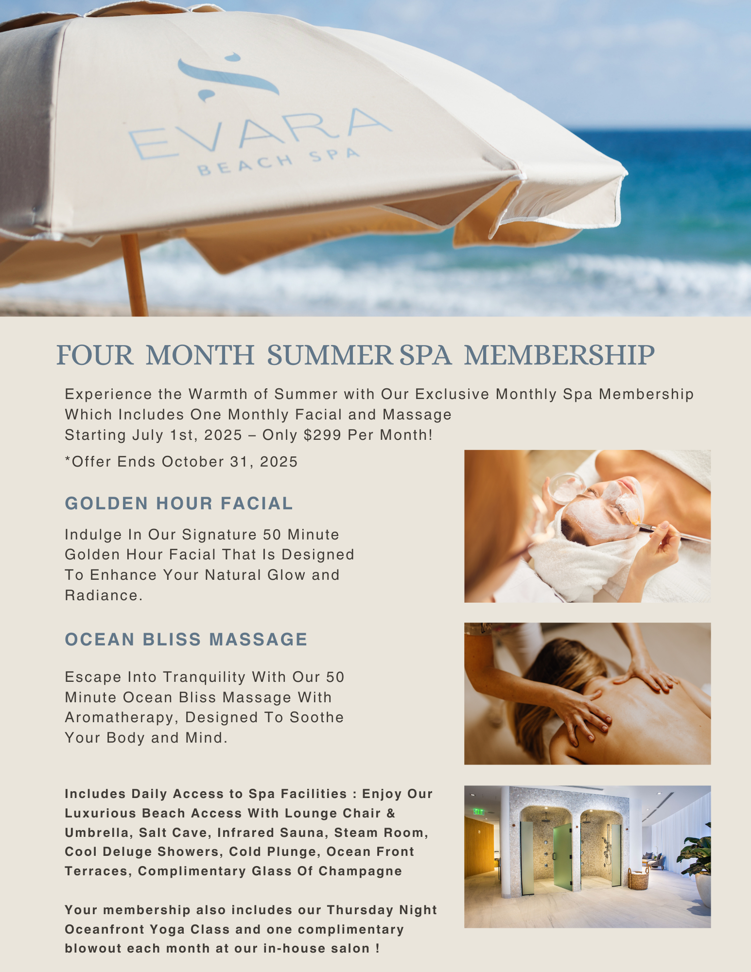 Summer Spa Membership updated Summer Spa Membership
