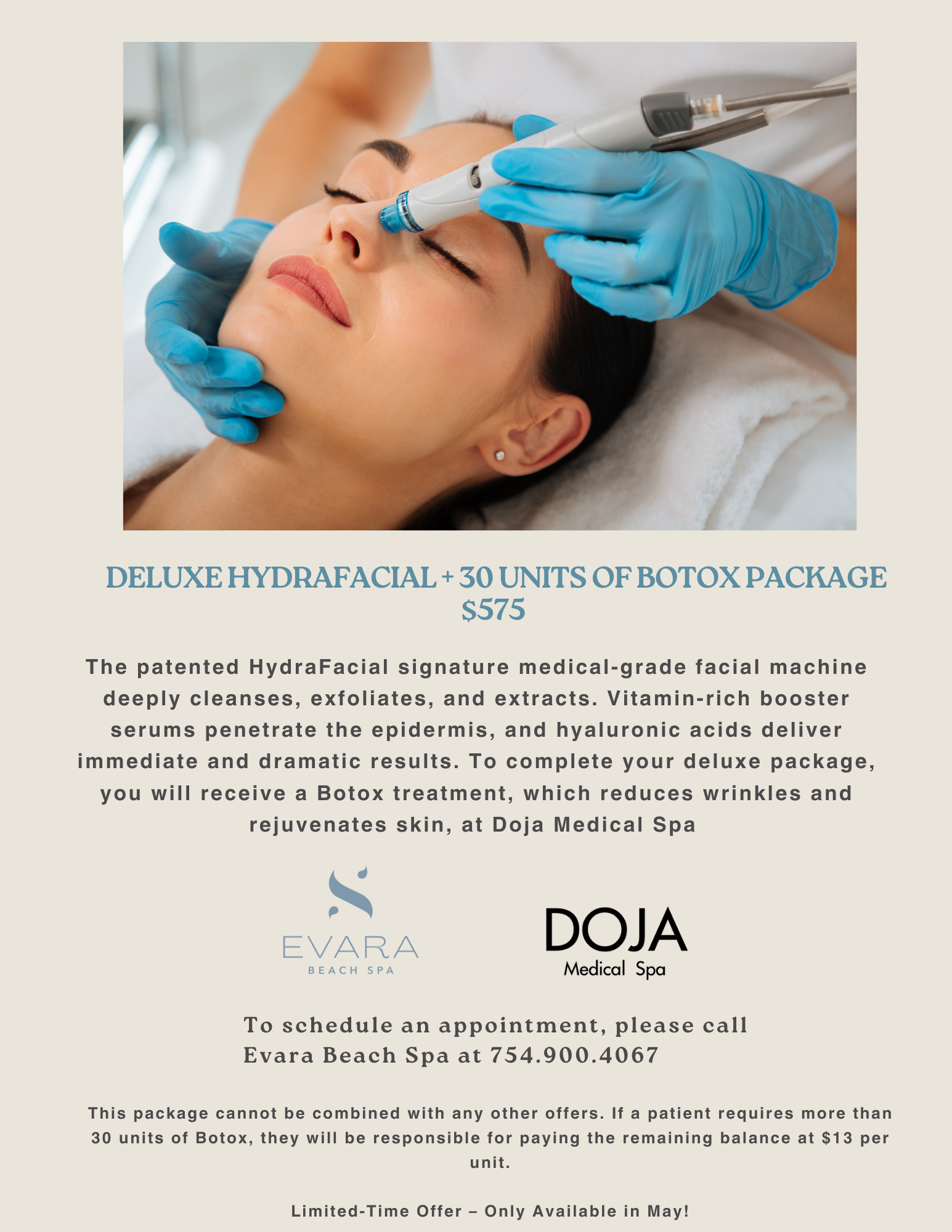 Deluxe Hydrafacial + 30 Units of botox Package (1)