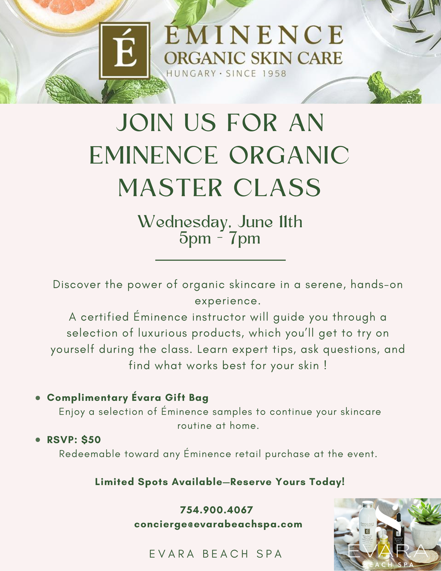 Eminence organic master class Eminence Master Class
