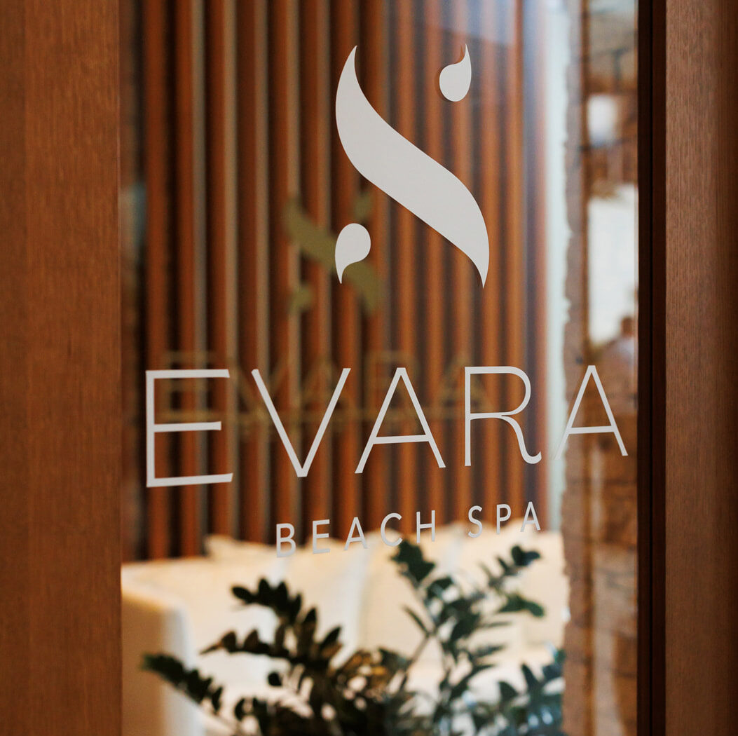 Welcome door to EVARA Beach Spa
